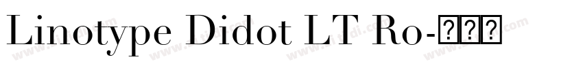Linotype Didot LT Ro字体转换